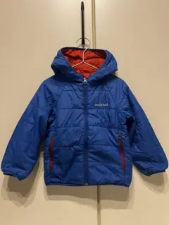 お値下げモンベル　リバーシブル中綿ブルゾン　100センチ　ブルーオレンジ　キッズ