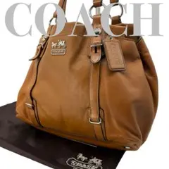 【美品】COACH コーチ トートバッグ レザー 肩掛け ブラウン　B873