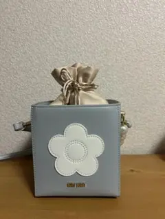 MARY QUANT　パールデコレーション　ショルダーバッグ