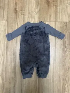 美品⭐︎babyGAPクマの顔ロンパース フリース グレー