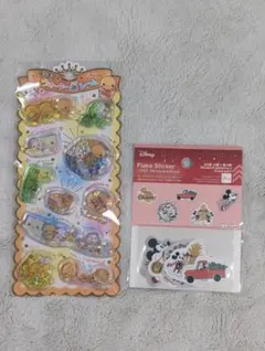 なっとうちゃん キラキラ ウォーターシール ぷっくりシール ディズニー