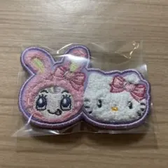 メゾピアノ　ハローキティ サガラ刺繍バッチ エンジェル コラボ ベリエ