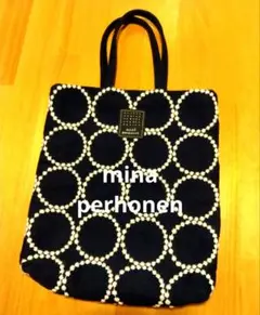 ♡handmade♡ ミナペルホネン　　　ぽってり持てるバッグ flower beads cuddle purse - minä perhonen
