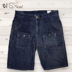 orslow オアスロウ　コーデュロイ　ショートパンツ　ネイビーのサムネイル
