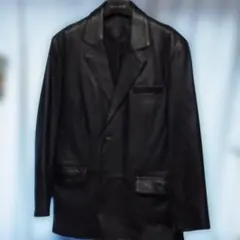 m*o様 Bayleaf ブラック レザーテーラードジャケット