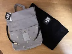 最終お値下げ【新品】マリークワント　巾着ポーチ付きエコバッグ