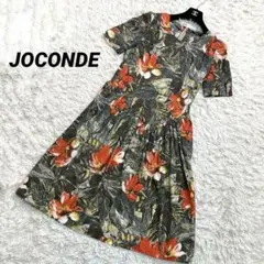 花柄ロングワンピース　レトロ　半袖　カットソーワンピース　リゾート　春夏向け