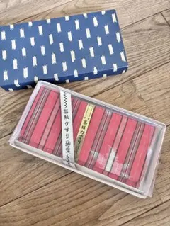 【新品・未使用】高級 かすり 懐紙入れ 数寄屋袋 箱付き 伝統工芸 和装小物