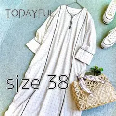 【TODAYFUL】訳アリ特価　エンブロイダリーボイルドレス(38)パープル