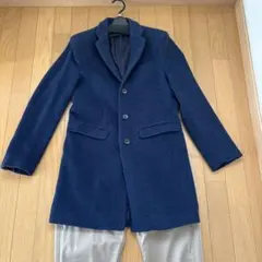 R・NEW BOLD 紺色　ネイビー　チェスターコート　メンズS サイズ