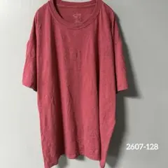 00s チャンピオン 無地 Ｔシャツ クルーネック 半袖 XL 赤 ポリエステル