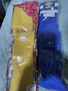 Kappa イエロー & Umbro ブルー サッカーソックス