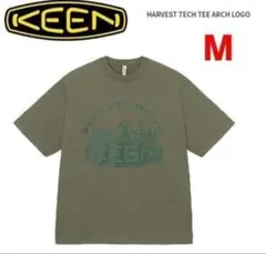 KEEN キーン ハーベスト テック Tシャツ アーチロゴ グリーン Mのサムネイル
