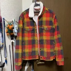 LEVI'S フリースジャケット Mサイズ チェック柄最終値下げ