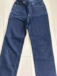 GU ダークブルー ストレートデニムパンツ M