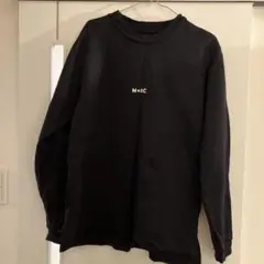 M+RC ブラック 長袖トレーナー