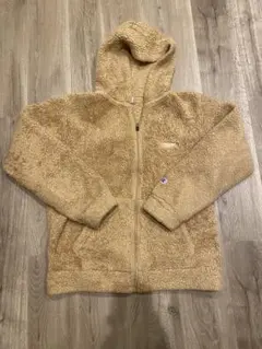 Champion ボアパーカー フリースジャケット X-LARGE ベージュ