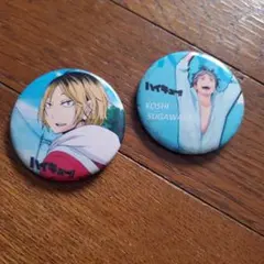 ハイキュー　孤爪研磨　菅原考支 缶バッジ 2個セット