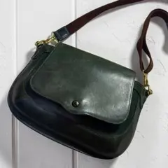 Pala Leather ショルダーバッグ バイカラー ハンドメイド - メルカリ