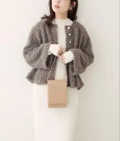 L'Appartement DEUXIEME CLASSE - 【美品★現行品】フォックス混　FFC キリカエVネックカーディガン 美品☆現行品】フォックス混 FFC キリカエVネックカーディガン - メルカリ