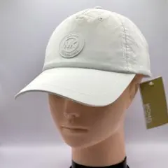 【新品】マイケルコース キャップ 白 MKロゴ 調整可 ナイロン