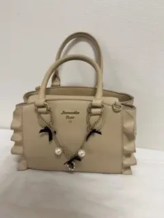 サマンサベガ　フラッター　ベージュ Maison de FLEURチャーム付