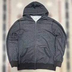 00s old uniqlo ダブルジップ パーカー チャコールグレー