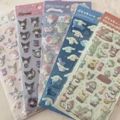 新品　ダイソー サンリオ ぷくっとシール 5枚　匿名発送　シナモロール　クロミ