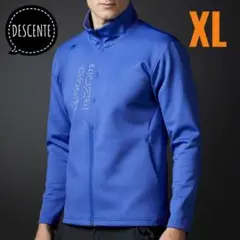 DESCENTEデサントゴルフXL Oダンボールニットジャージ ジャケット青
