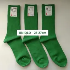 ユニクロ　50色ソックス　靴下　グリーン　クリスマスカラー　UNIQLO