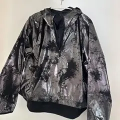 Nike メタリックグレー フード付きジャケット Lサイズ