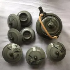 【値下げ】有田焼　鶴松　急須　湯呑み　5客　セット