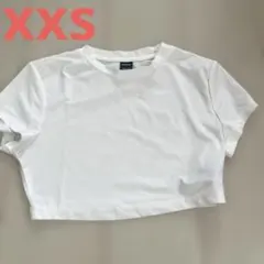 SHEIN 白Tシャツ　クロップド　白　Tシャツ