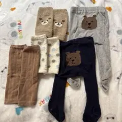 ベビータイツとレッグウォーマーセット