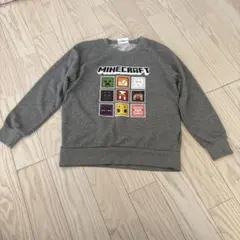 【男児】Minecraft トレーナー 150サイズ グレー