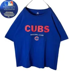 希少古着MLB CUBSメジャーリーグ カブスでかロゴTシャツXLビッグサイズ