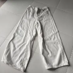 GU ホワイト ワイドパンツ M