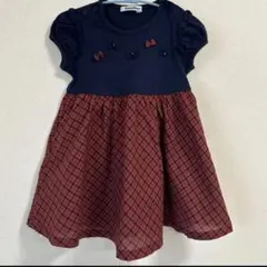 familiar チェック柄ワンピース　90サイズ