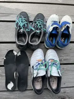 キッズサッカーシューズ　3足➕インソールセット