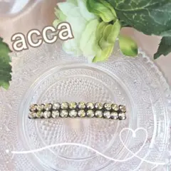 大人気❗acca アッカ ラインストーン　ミニバレッタ　ビジュー　ベージュのサムネイル