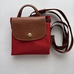 ロンシャン ル プリアージュ バックパック リュック レッド 折りたたみ可