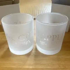 新品未使用 ミセスグリーンアップル ホワイトラウンジ グラス 2個セット