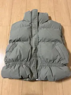 ハイネックヘムギャザーエコダウンベスト