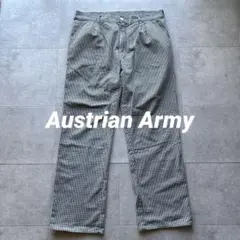 実物 USED オーストリア軍 シェフパンツ（コックパンツ）ギンガムチェック92
