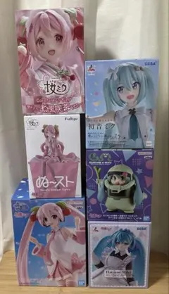 初音ミク　桜ミク　フィギュア　6点セット
