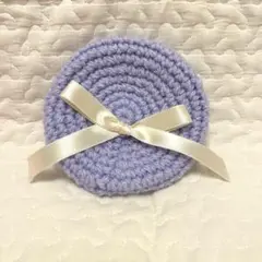 リボンベレー帽 パープル ちびぐるみ ぬい服