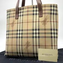 ✨美品✨バーバリー ハンドバッグ ノバチェック シャドーホース PVC レザー