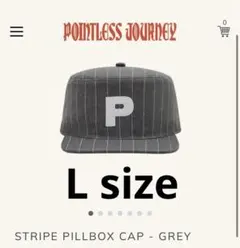pointless journey STRIPE PILLBOX CAP - メルカリ