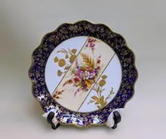ウエッジウッド　アンティーク　1878年頃　手描き金彩　花柄　花瓶　希少 ウエッジウッド アンティーク 1878年頃 手描き金彩 花柄 花瓶 希少