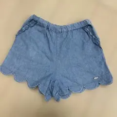 プティマイン　スカラップショートパンツ　120㎝